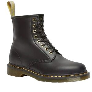 DR MARTENS Men’s Vegan Faux Leather Felix Lace Up Boots Air Wair 8 Hole Size 8